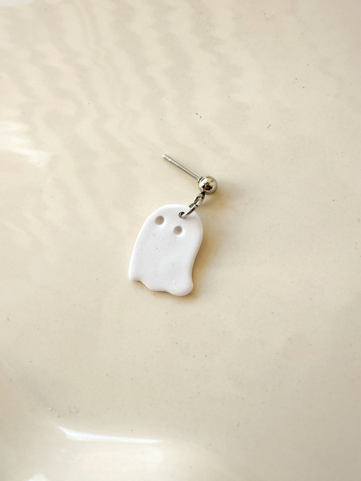 Polymer Clay Ghost Earrings