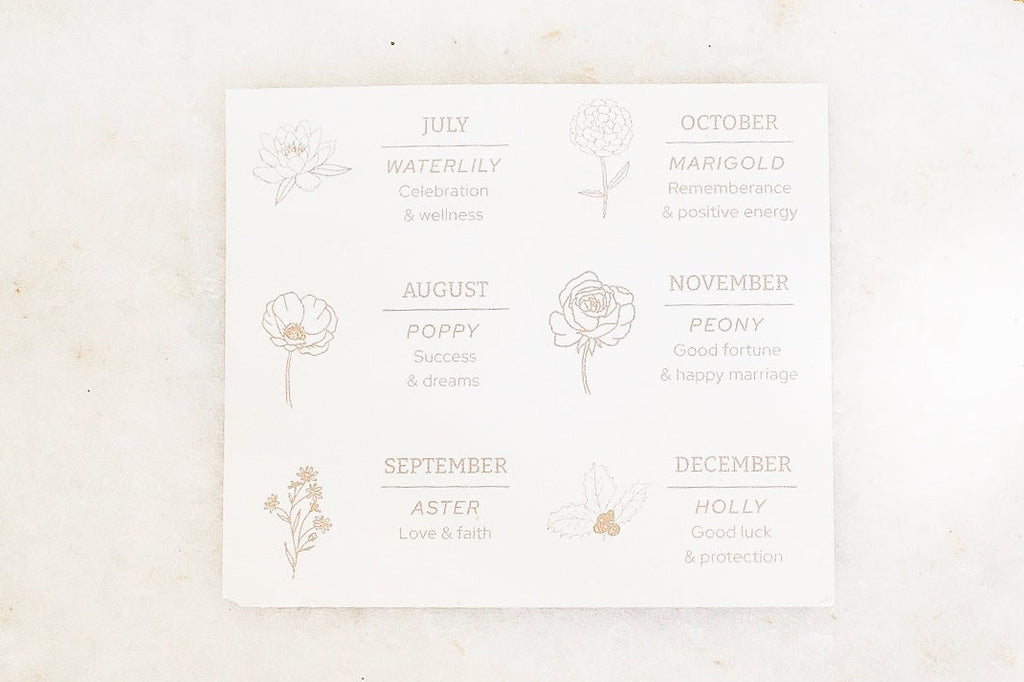 14kt Gold Filled Birth Flower Necklace