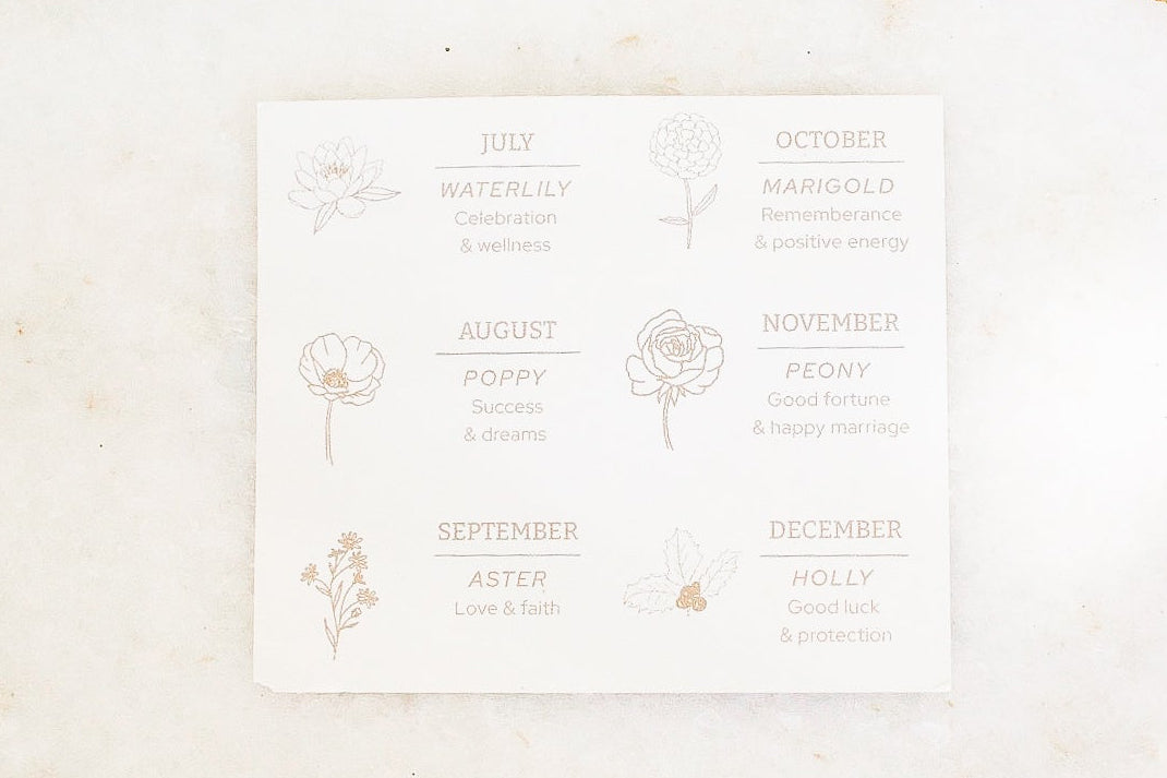 14kt Gold Filled Birth Flower Necklace