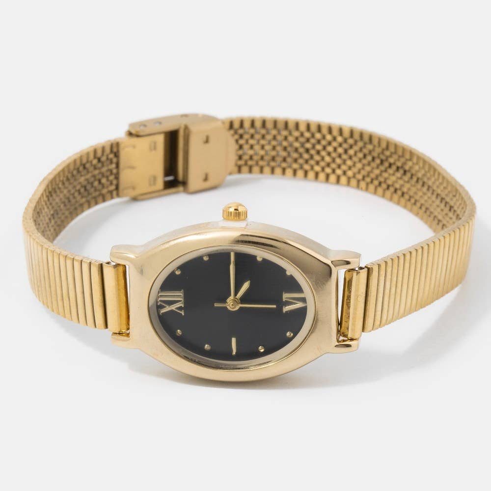 Snake Band Oval Style Watch