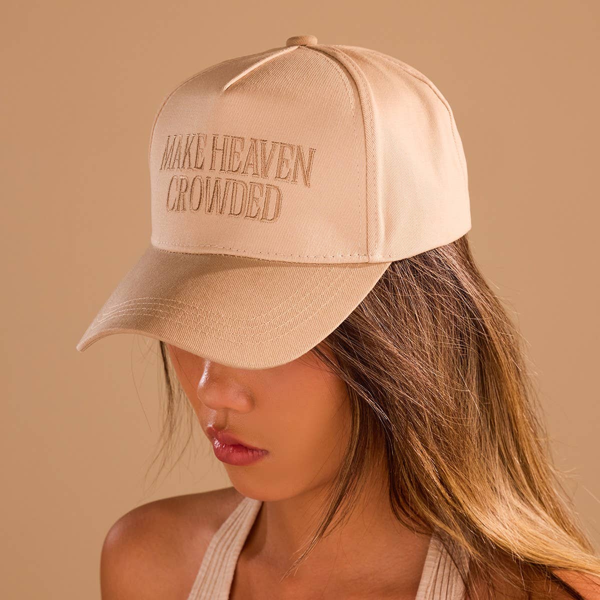 MAKE HEAVEN CROWDED BASEBALL CAP |  40HW748