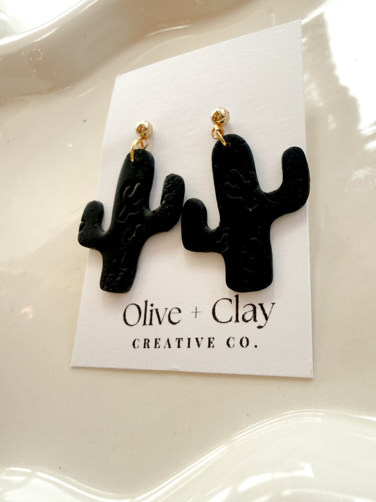 Cactus Polymer Clay Earrings