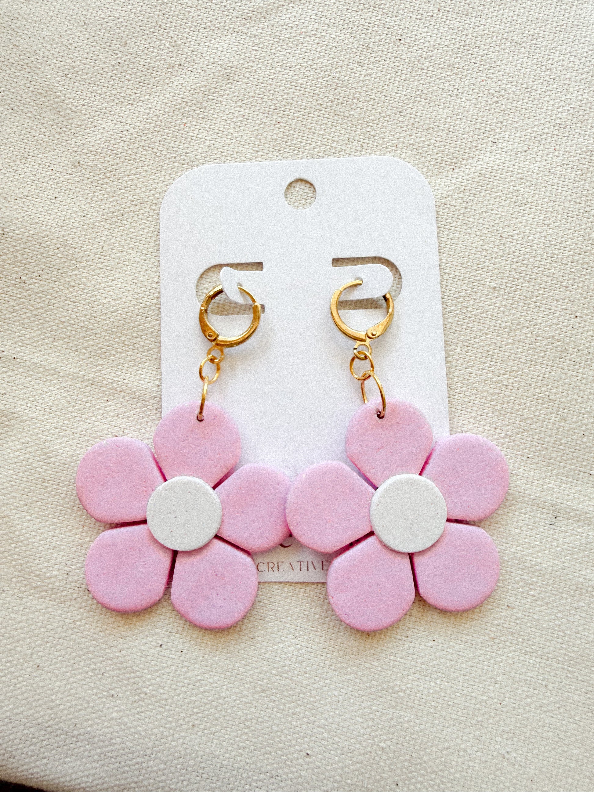 Spring Floral Polymer Clay Handmade Earrings