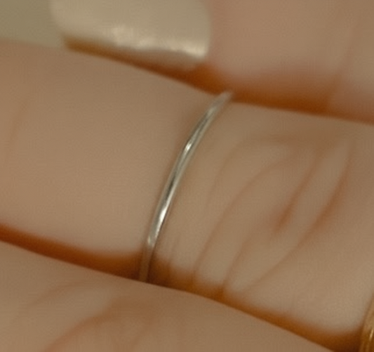 Smooth Sterling Silver Stacking Ring