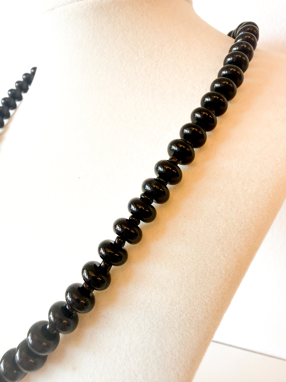 Handmade Glass Rondelle Beaded Necklace