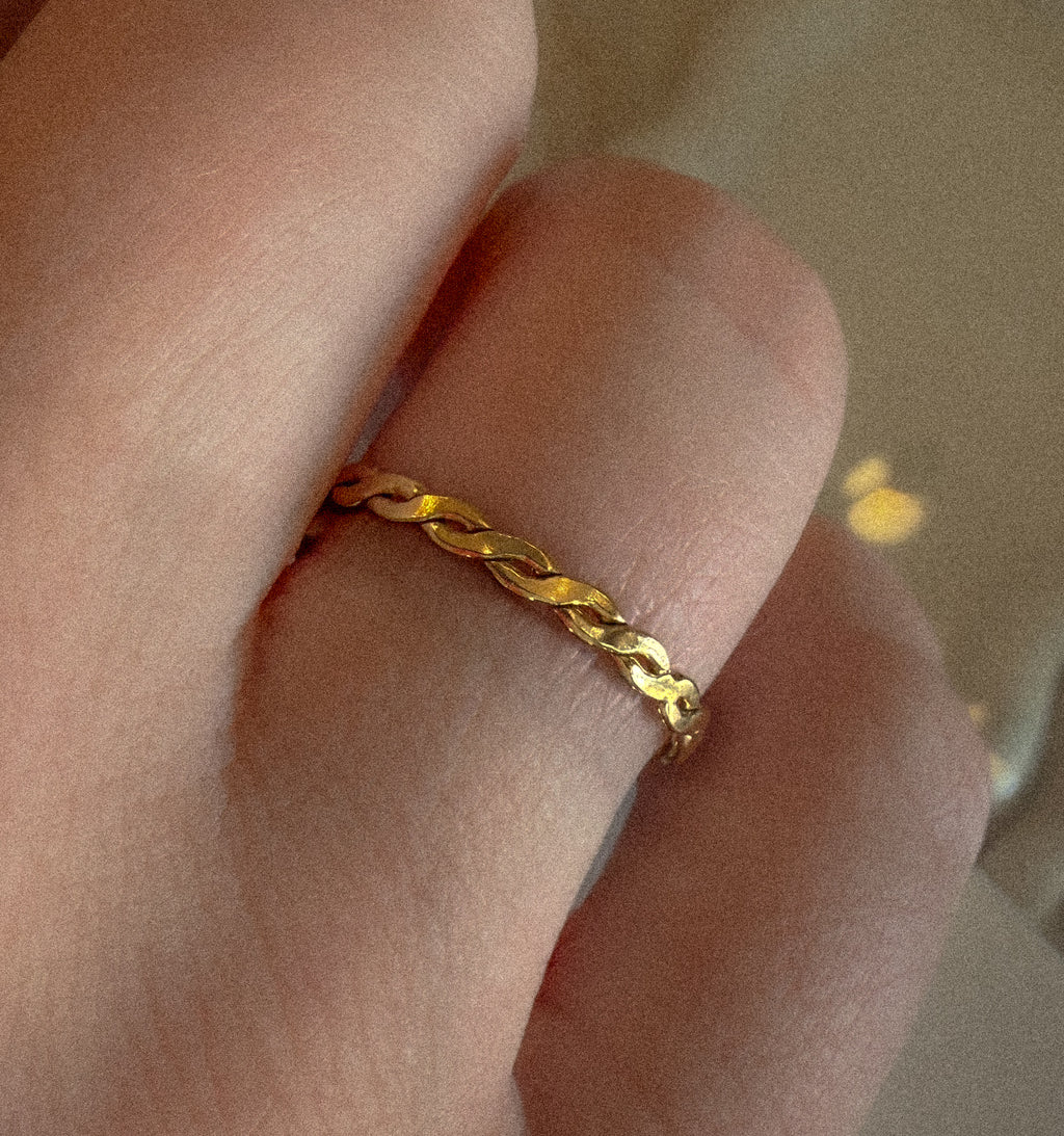 Woven Ring Gold Filled