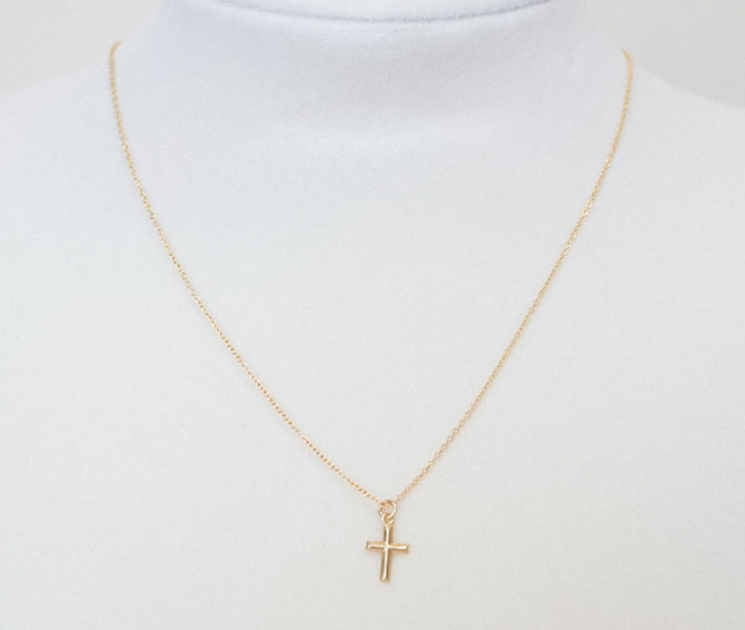 14kt Gold Filled Cross Necklace