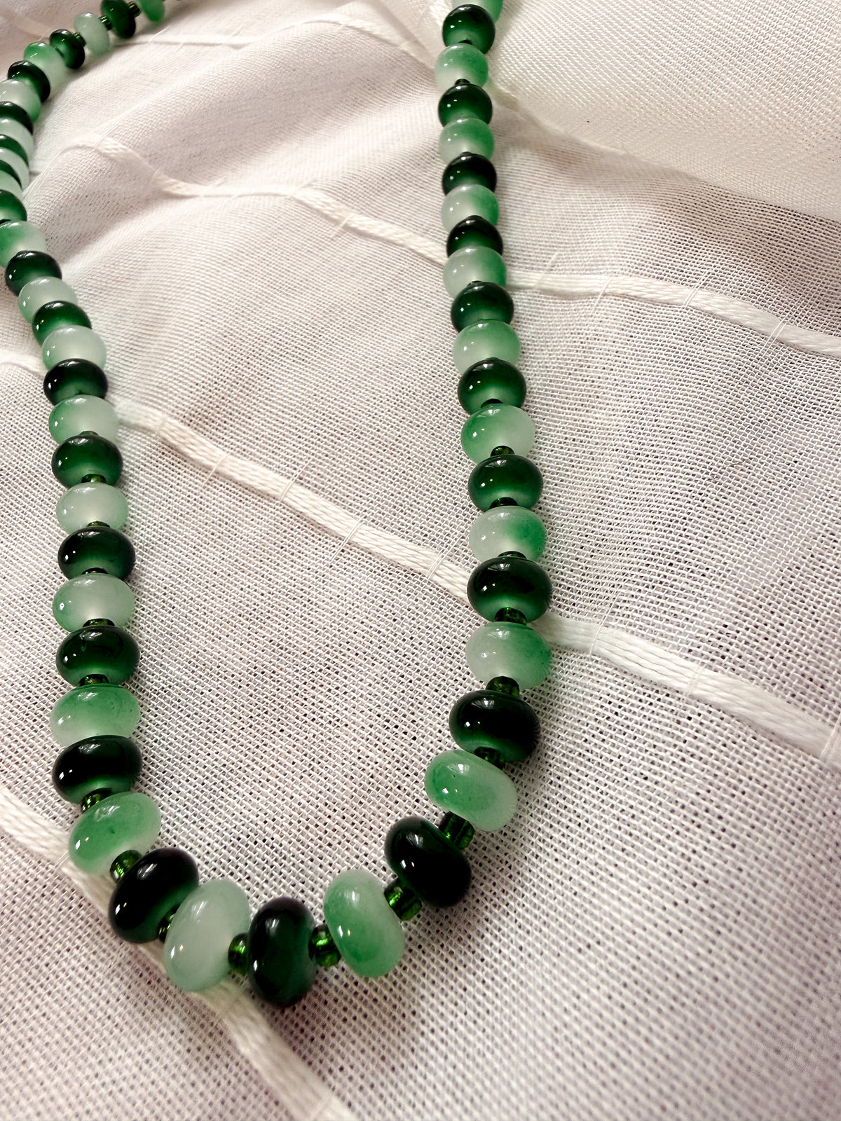 Handmade Glass Beaded Necklace