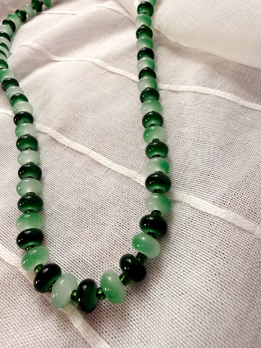Handmade Glass Beaded Necklace