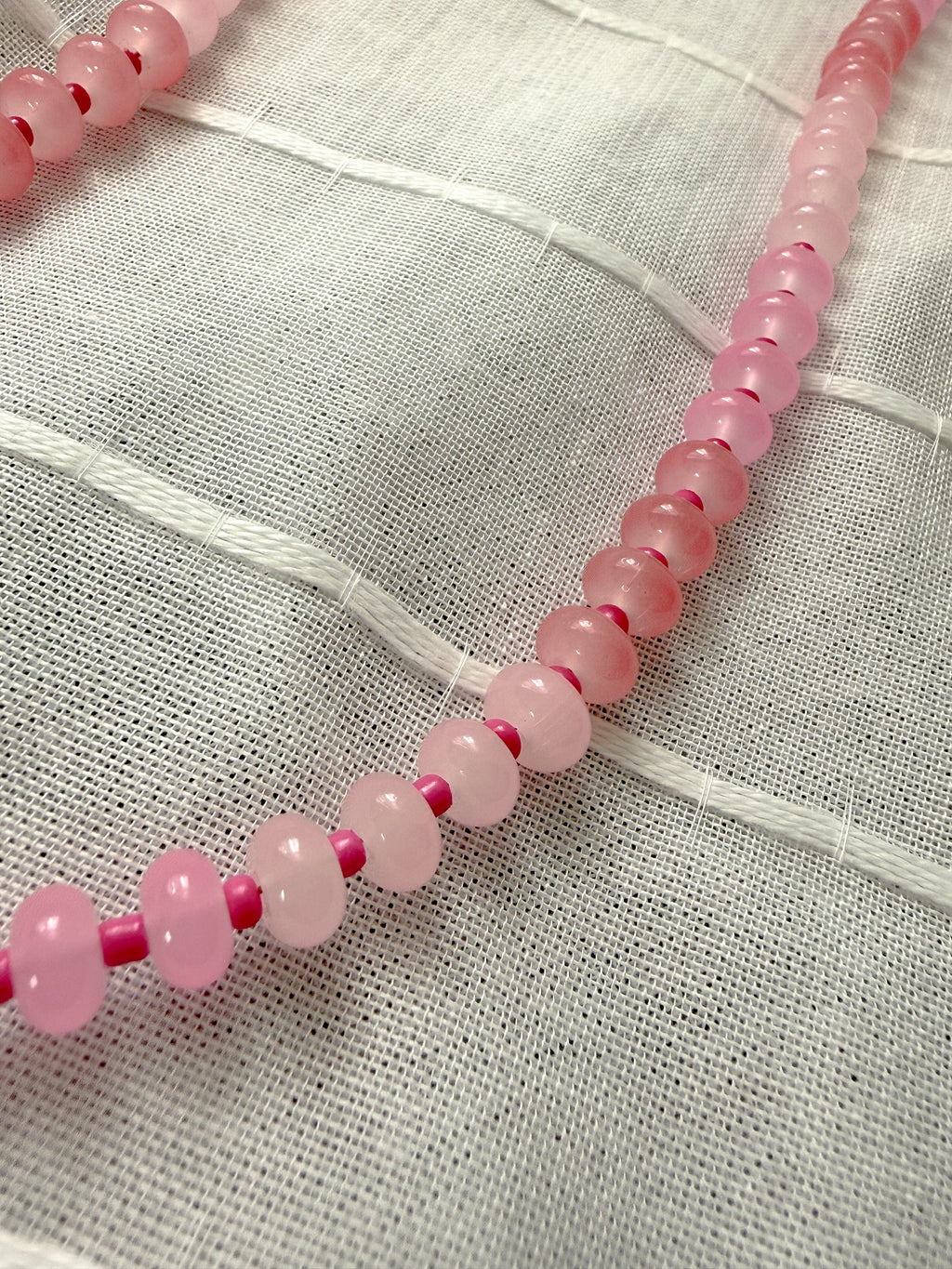 Handmade Glass Beaded Necklace