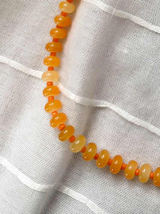 Handmade Glass Beaded Necklace