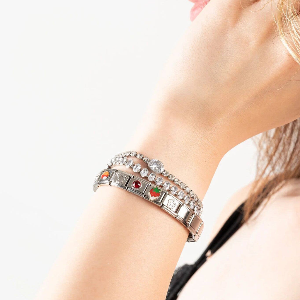 18K Gold PVD Stainless Steel Butterfly Italian Charm