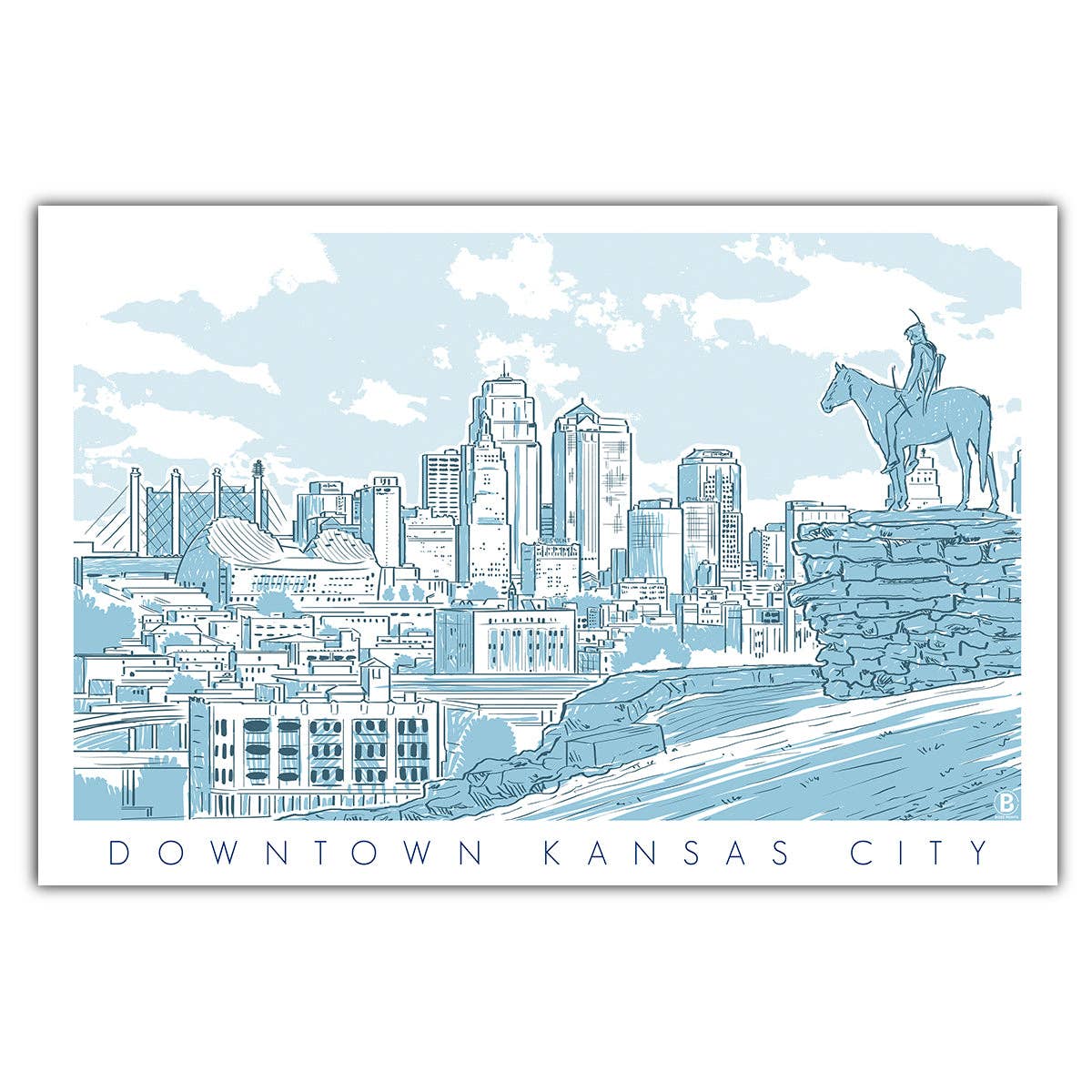 Downtown Kansas City Postcard