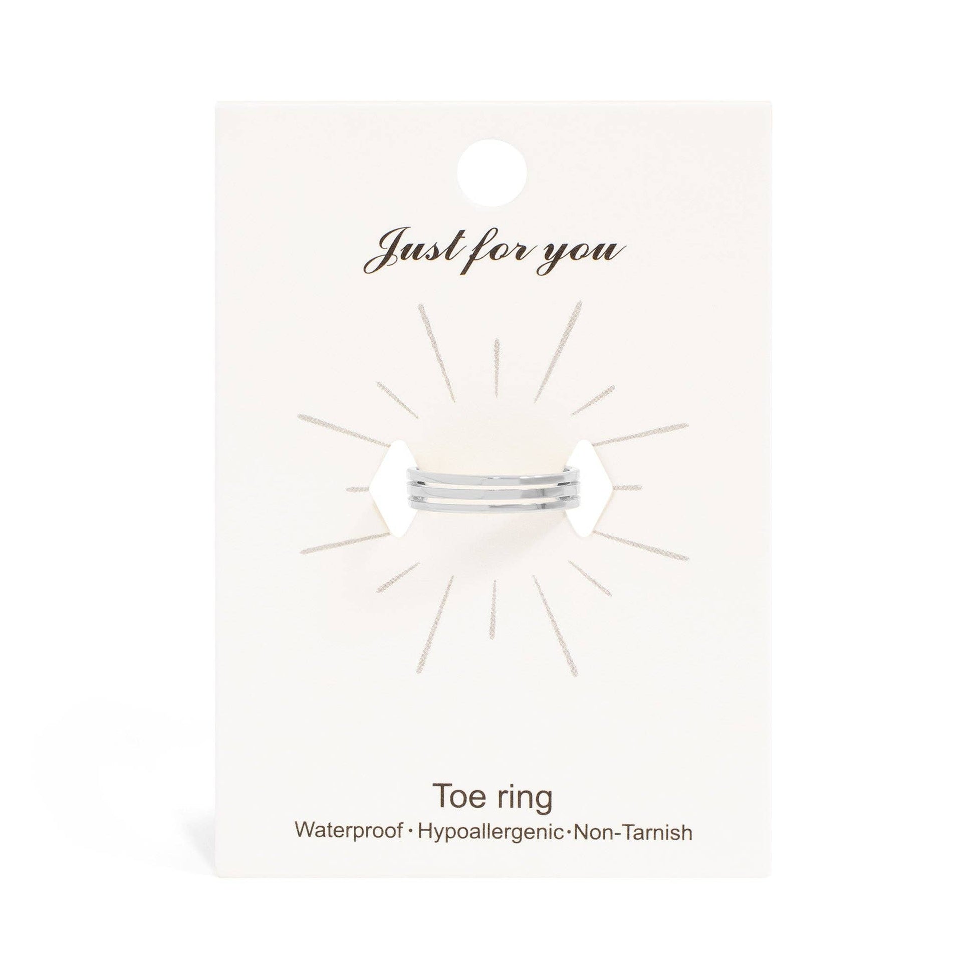 18K Gold PVD Stainless Steel Triple Toe Ring