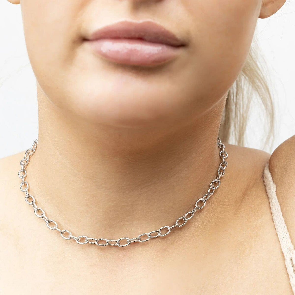 18K Gold PVD Stainless Steel Cable Link Chain Necklace