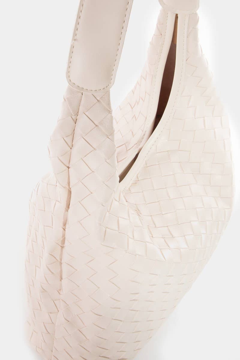 Woven Leather Tote Bag