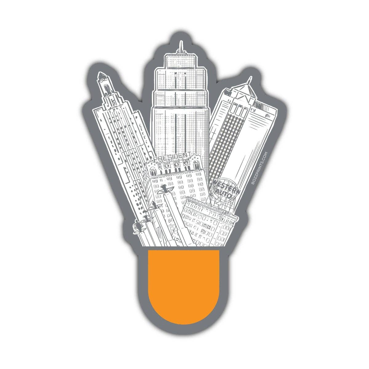 Kansas City Icons Sticker/Magnet