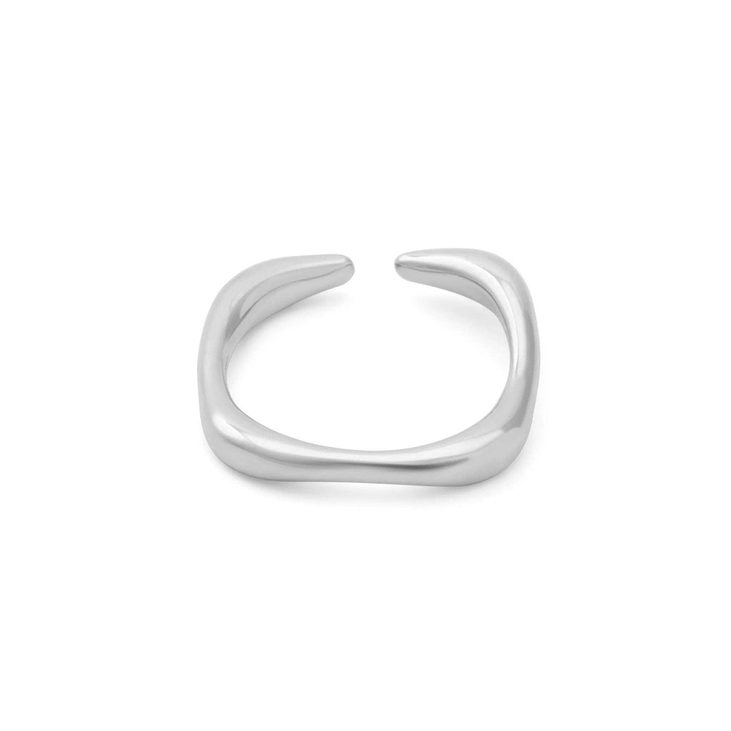 18K Gold PVD Stainless Steel Adjustable Simple Ring