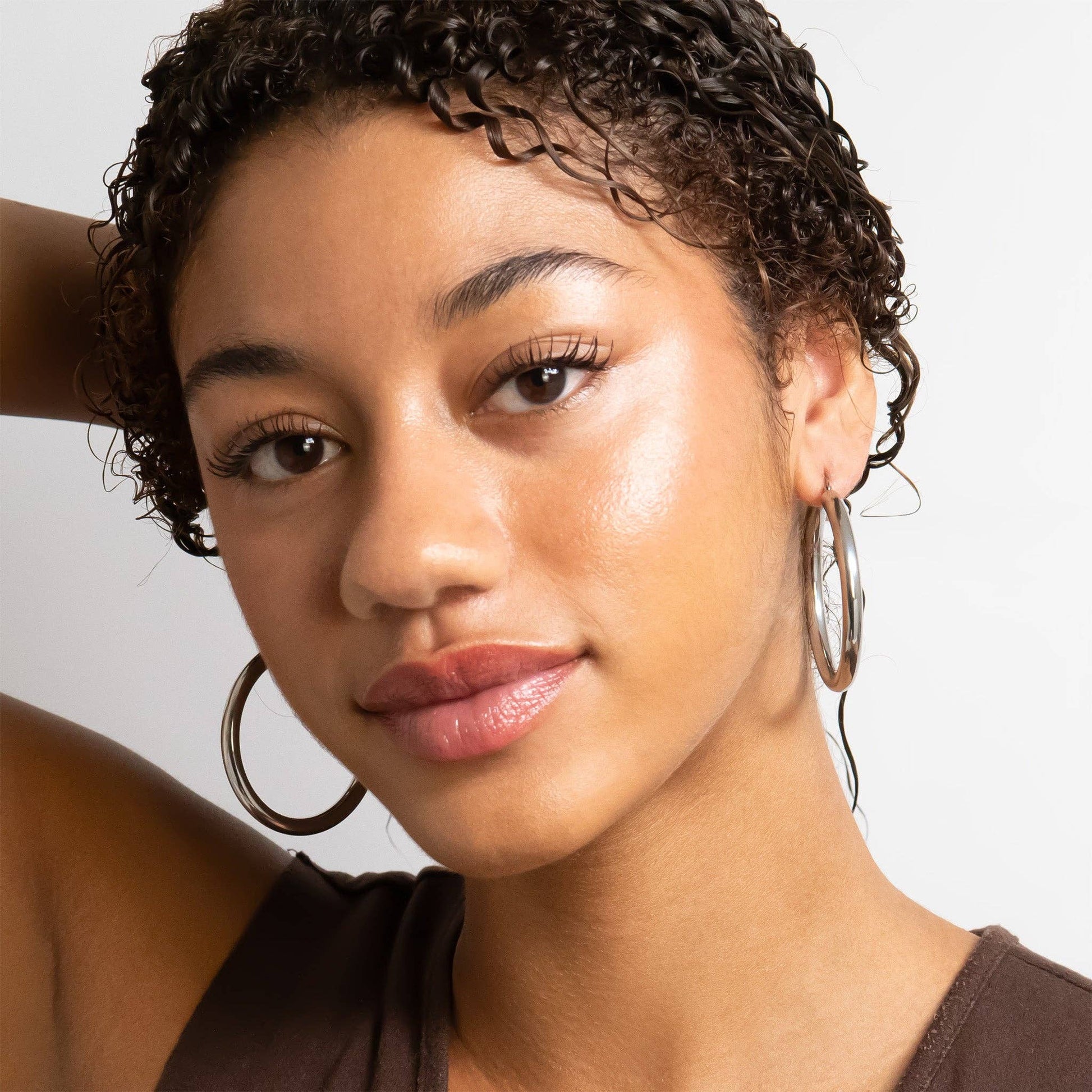 18K Gold PVD Stainless Steel Chunky Hoop Earring