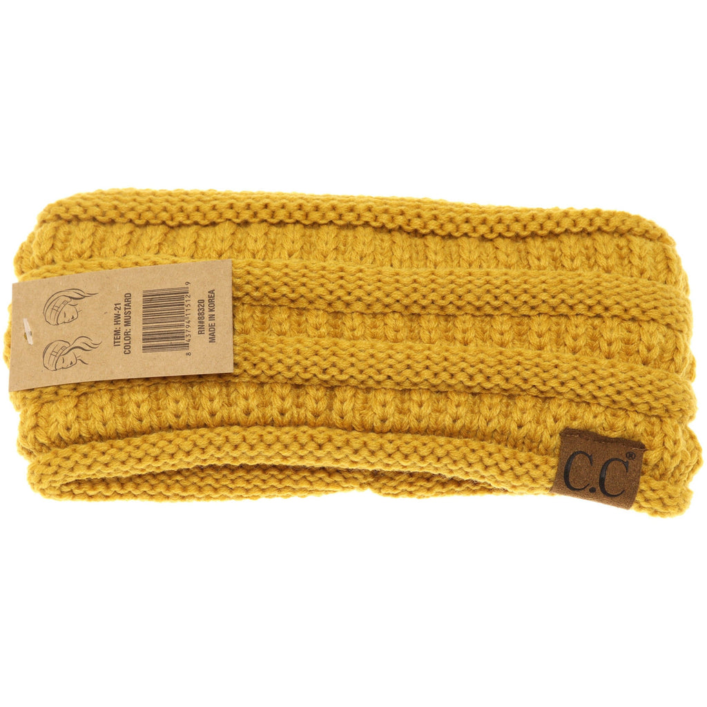 Solid Ribbed Women's Fashion Headband