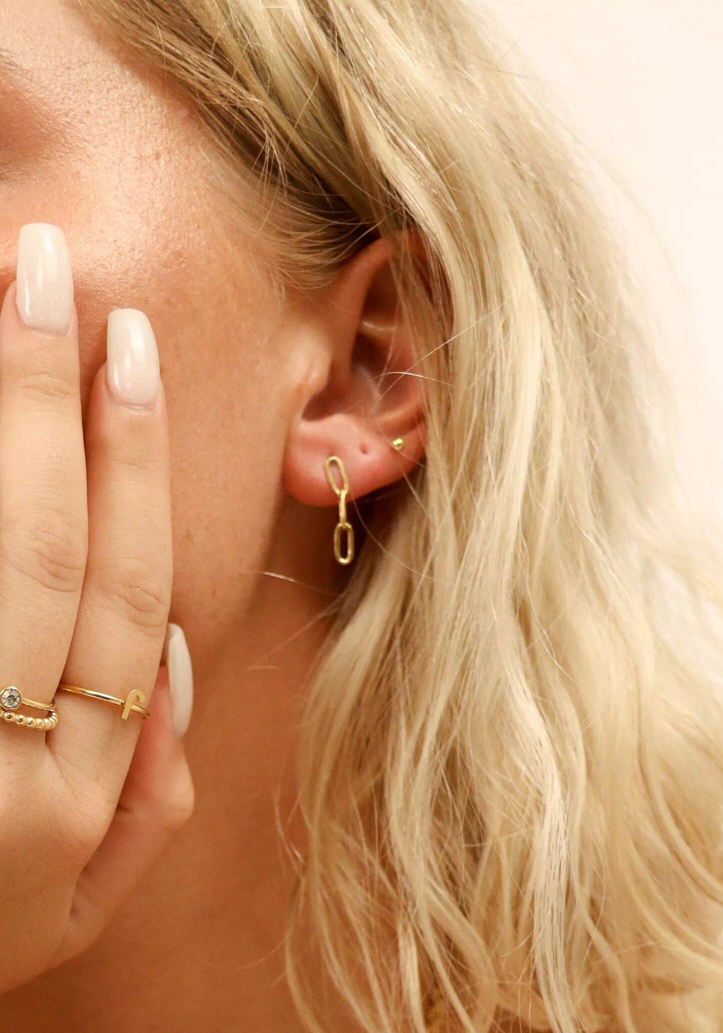 Stainless Steel Paperclip Earrings