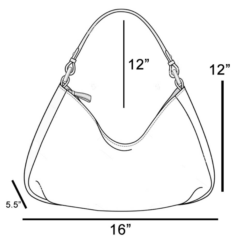 Intricate Cutout Motif Leather Shoulder Bag