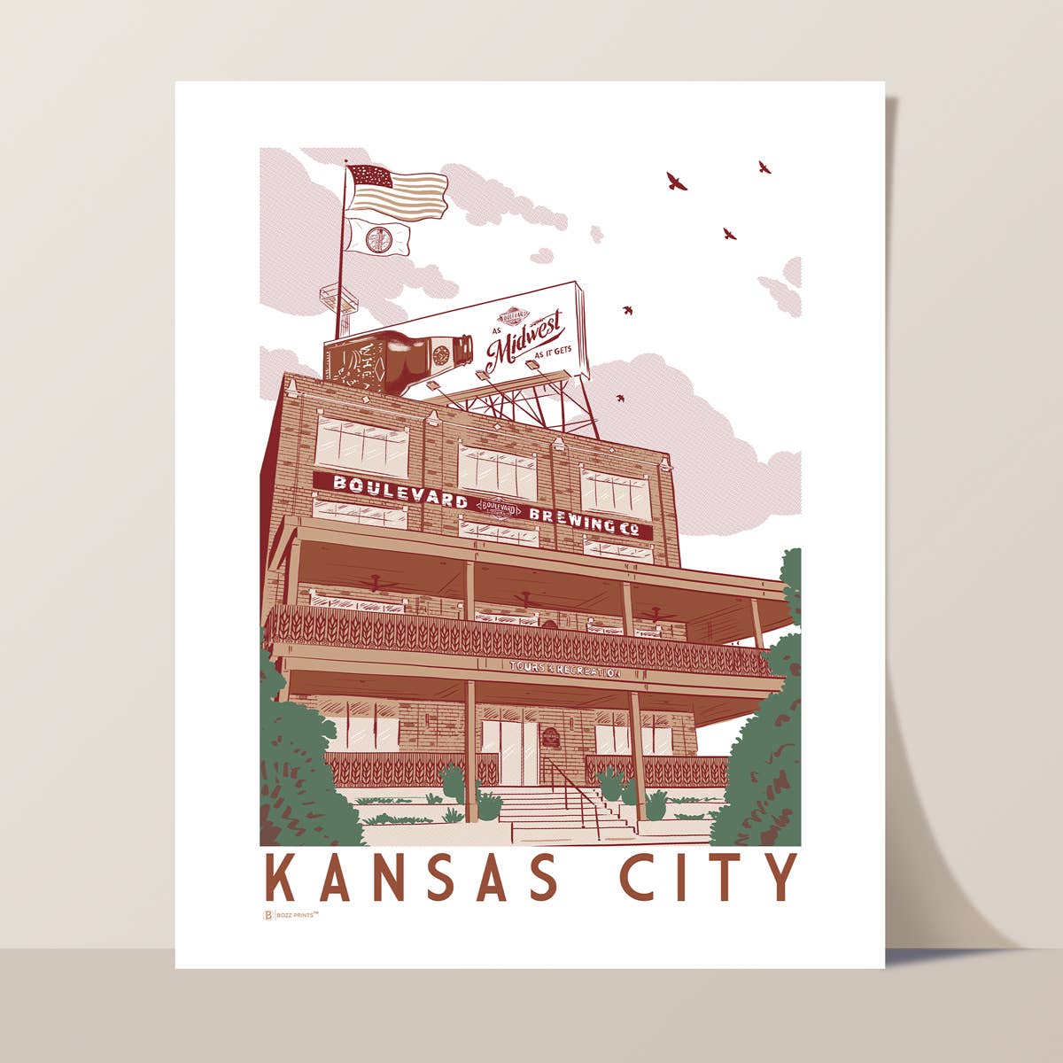 Boulevard Beer Hall Kansas City Print