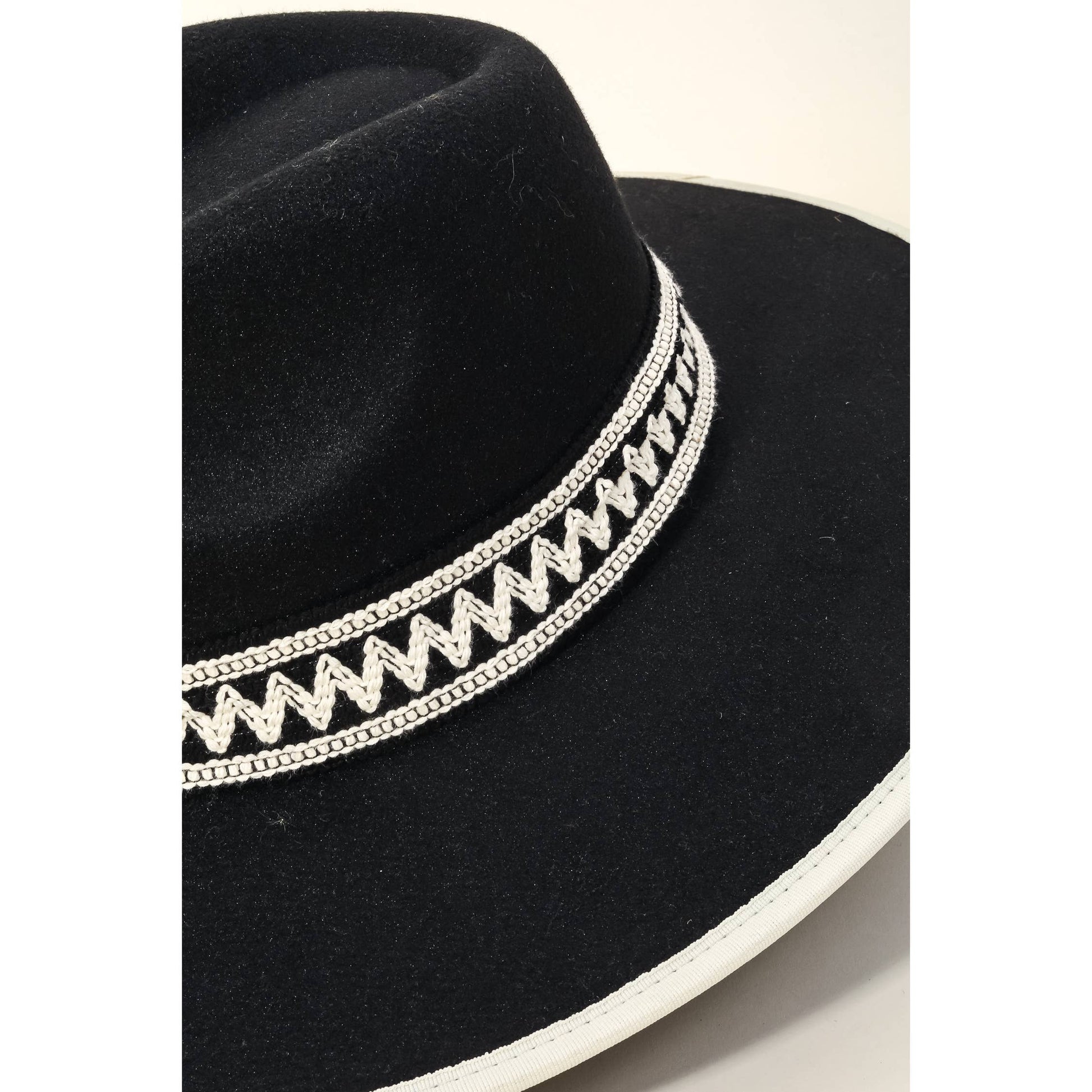 Boho Band Two Tone Fedora Hat