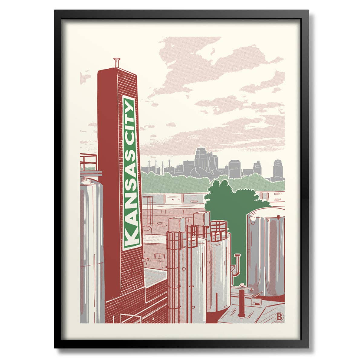 Kansas City Brewery Print