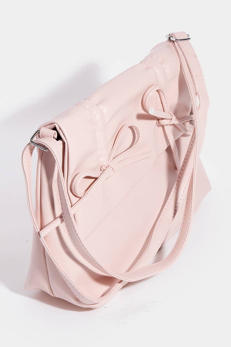 Leather Bow Knot Square Bag