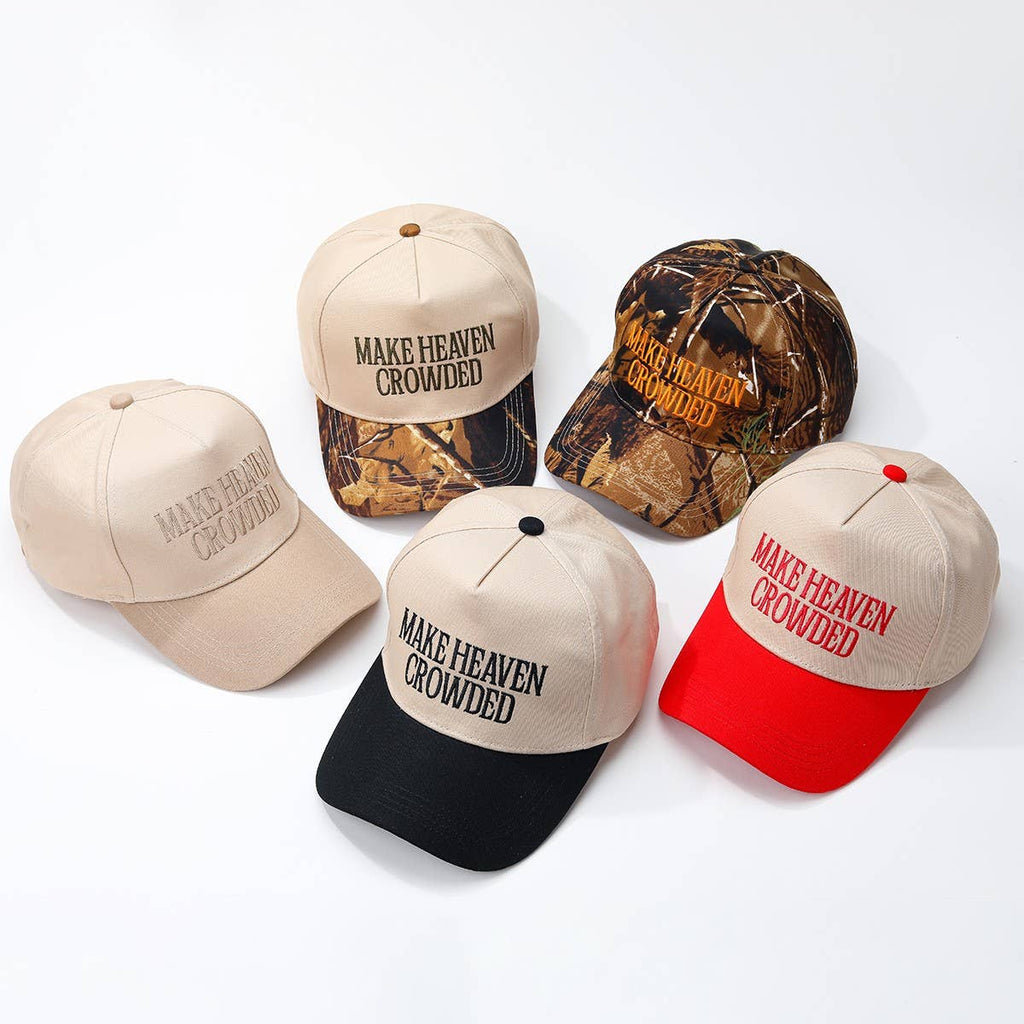 MAKE HEAVEN CROWDED BASEBALL CAP |  40HW748