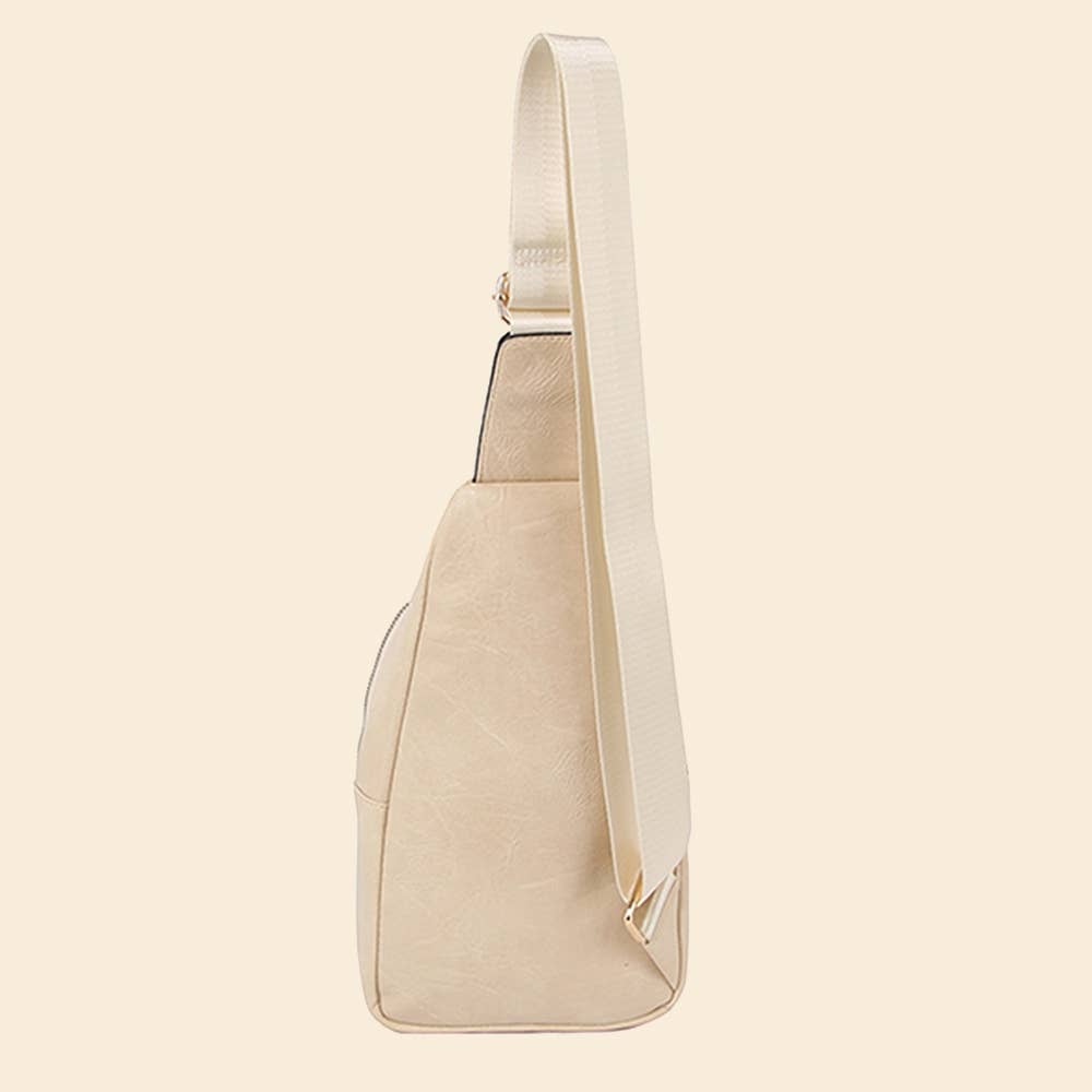 Leather Fashion Flap Sling Bag