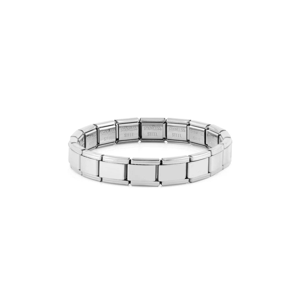 18K Gold PVD Stainless Steel Italian Charm Bracelet