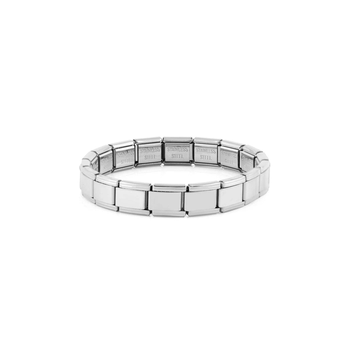 18K Gold PVD Stainless Steel Italian Charm Bracelet