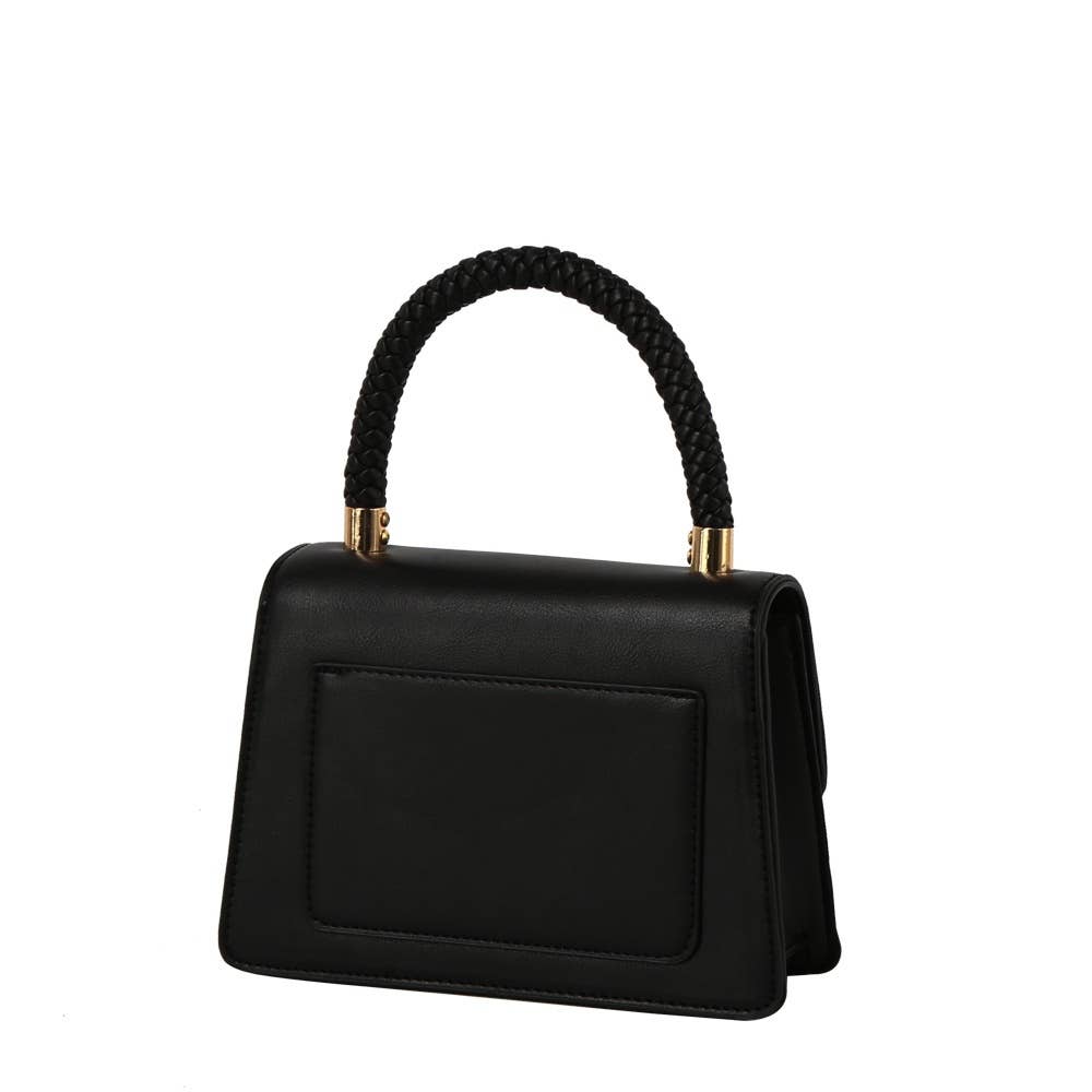 Braided Handle Mini Top Handle Bag