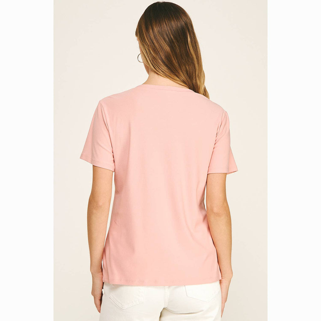EMBELLISHED BOW RELAXED TEE
