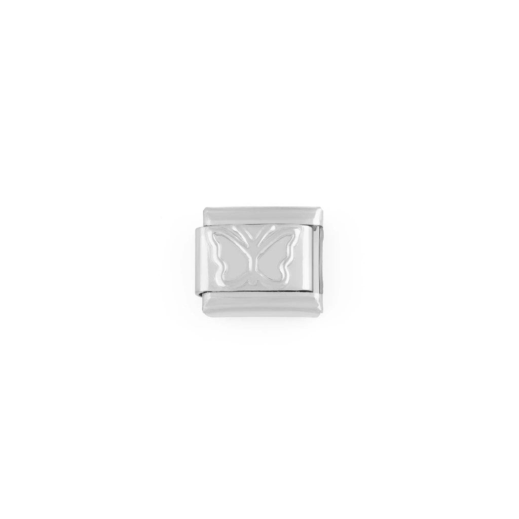 18K Gold PVD Stainless Steel Butterfly Italian Charm