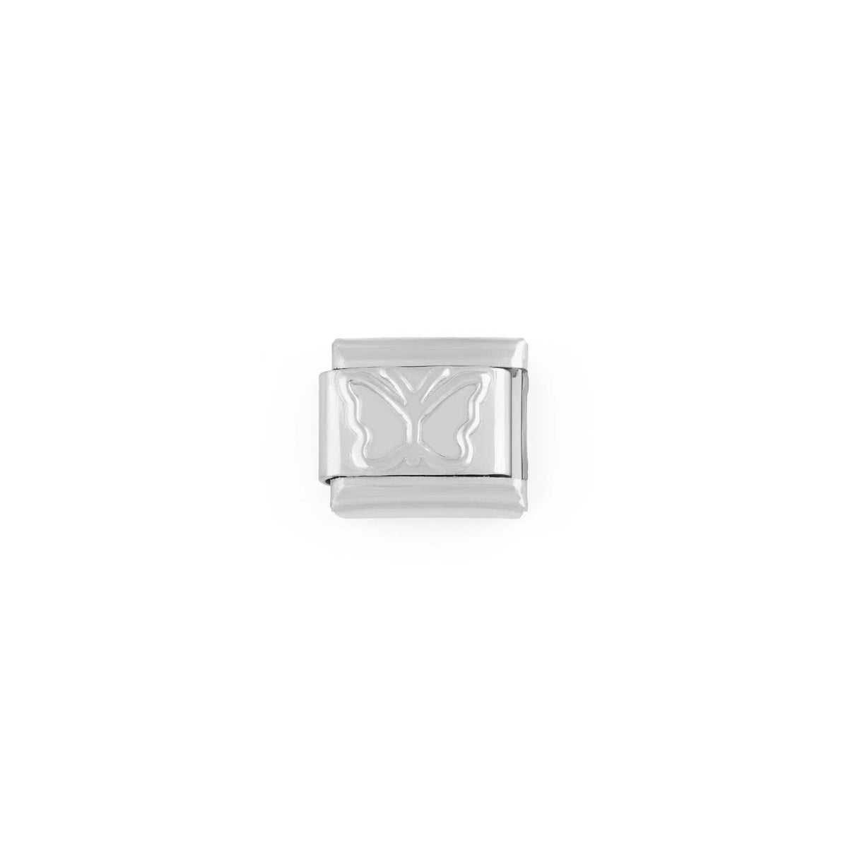 18K Gold PVD Stainless Steel Butterfly Italian Charm