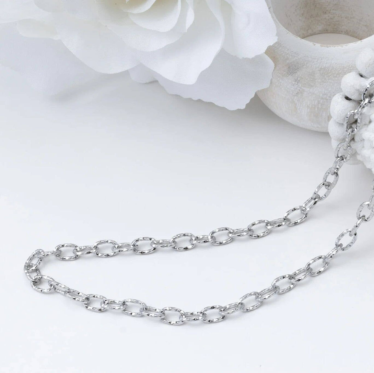 18K Gold PVD Stainless Steel Cable Link Chain Necklace