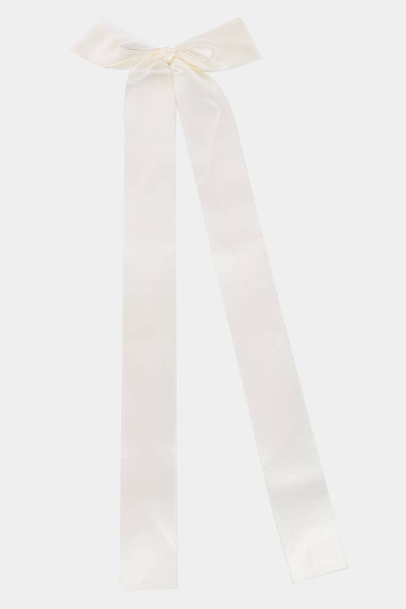 Long Ribbon Bow Tail Hair Clip