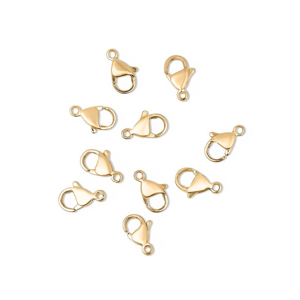 18K Gold PVD Stainless Steel Lobster Clasp