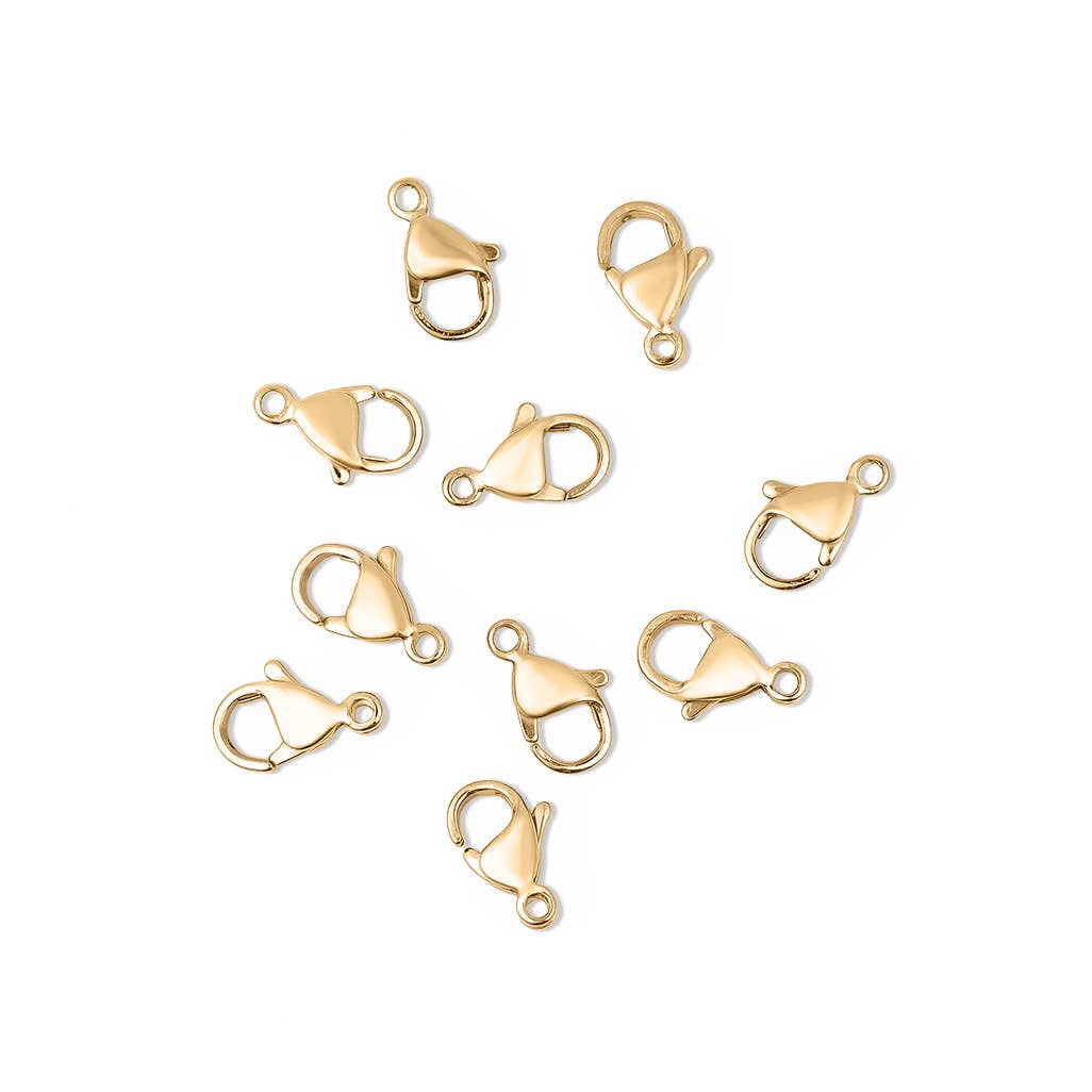 18K Gold PVD Stainless Steel Lobster Clasp