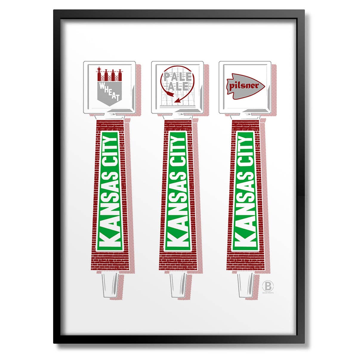 Kansas City Beer Taps Print