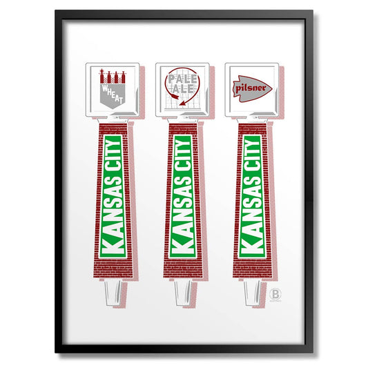 Kansas City Beer Taps Print