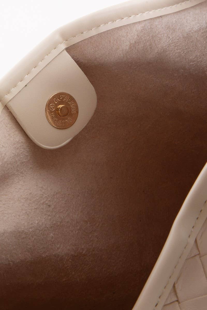 Woven Leather Tote Bag