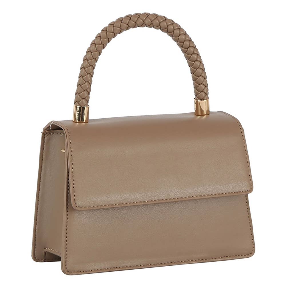 Braided Handle Mini Top Handle Bag