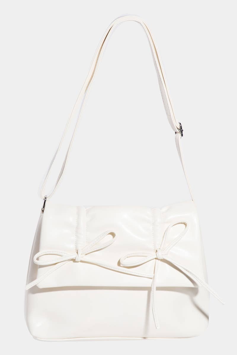 Leather Bow Knot Square Bag