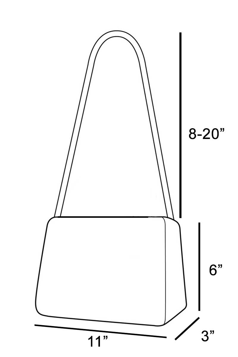 Large Buckle Triple Zipper Hand Bag