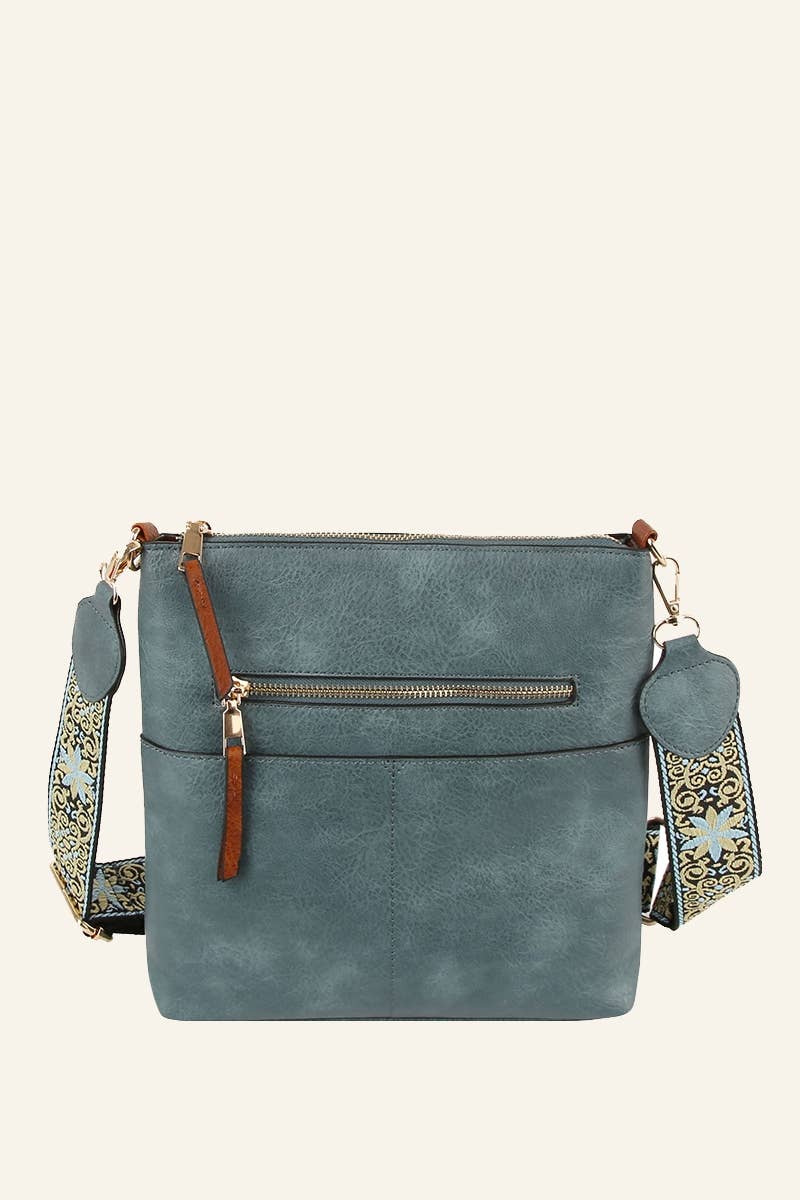Classic Front Pocket Crossbody Sling Bag