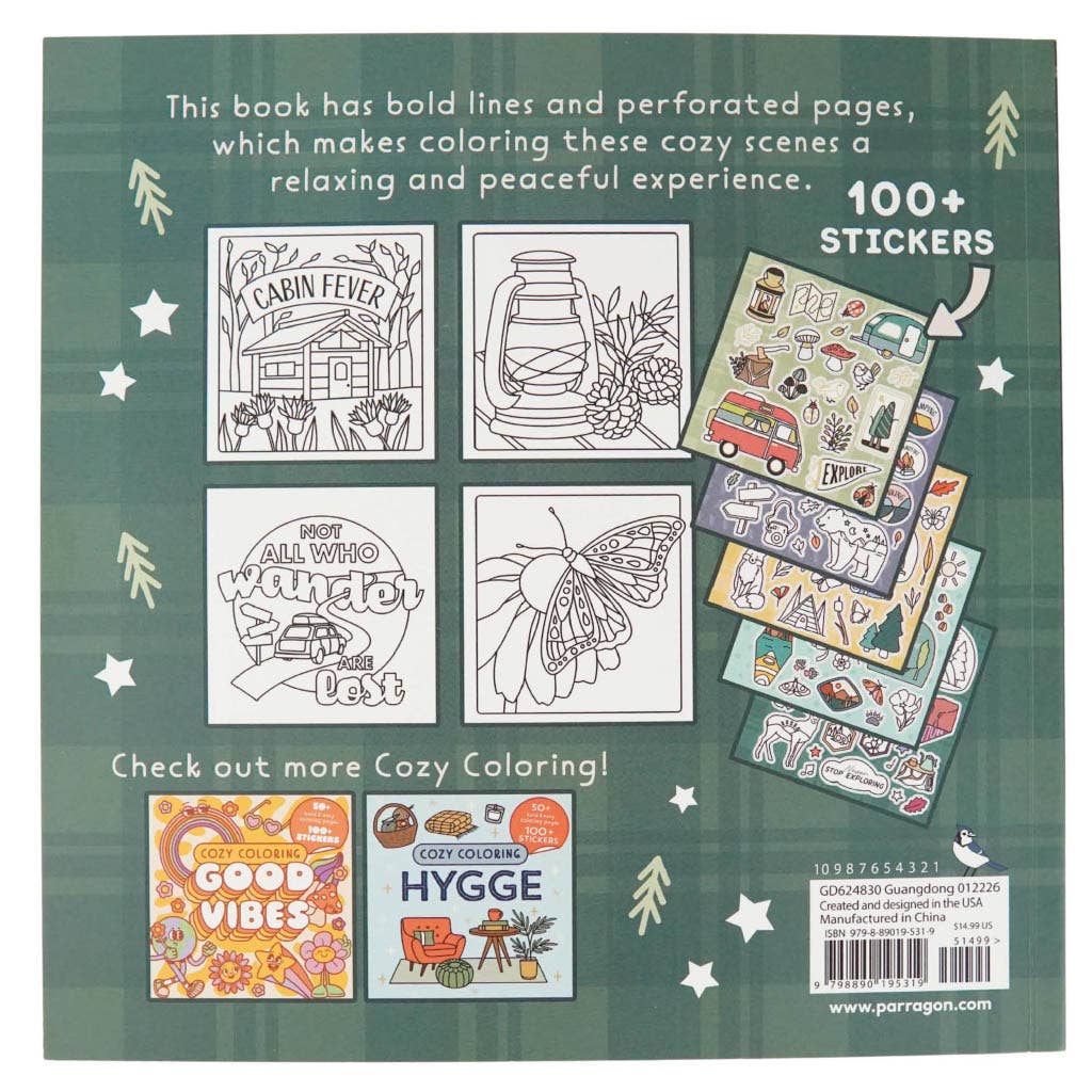 Cozy Coloring: Happy Camper - Adult & Teen Coloring Book